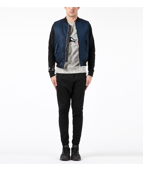 LIFUL MINIMAL GARMENTS.(ライフルミニマルガーメンツ)の「Navy MA-1 Mixed Vest(その他・メンズ・other・S/M/L)」の5枚目の写真