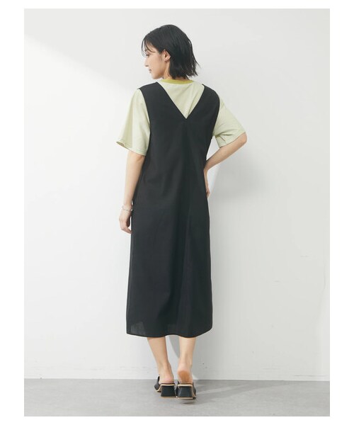 Green　Parks（グリーンパークス）の「・Petit Fleur ピンボーダーTシャツ（トップス・ブラック/ピンク/イエロー/グリーン・F）」の11枚目の写真