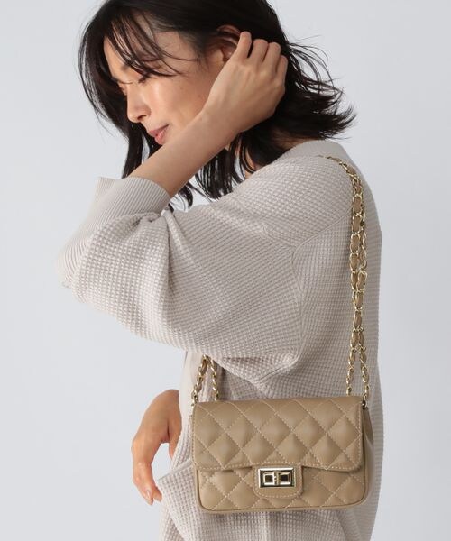 BARNYARDSTORM（バンヤードストーム）の「AULENTTI/キルトBAG（バッグ・レディース・ブラック19/ベージュ55/グリーン70・FREE）」の12枚目の写真