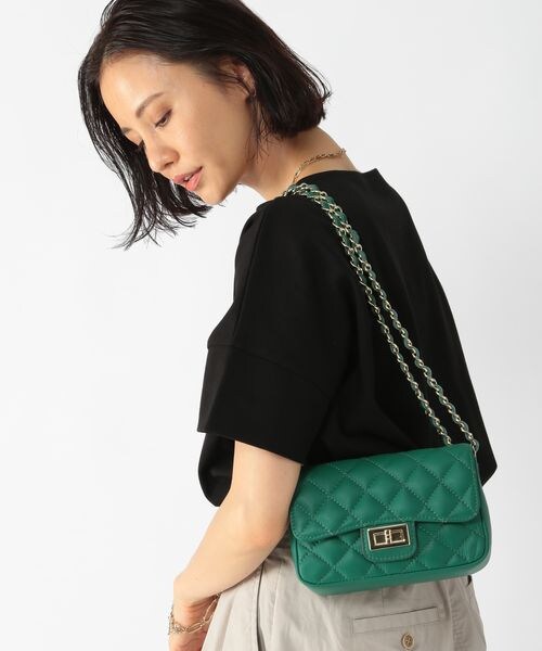 BARNYARDSTORM（バンヤードストーム）の「AULENTTI/キルトBAG（バッグ・レディース・ブラック19/ベージュ55/グリーン70・FREE）」の15枚目の写真