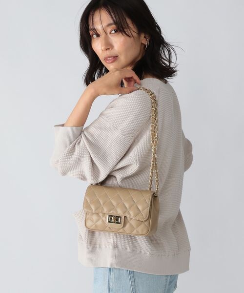 BARNYARDSTORM（バンヤードストーム）の「AULENTTI/キルトBAG（バッグ・レディース・ブラック19/ベージュ55/グリーン70・FREE）」の13枚目の写真