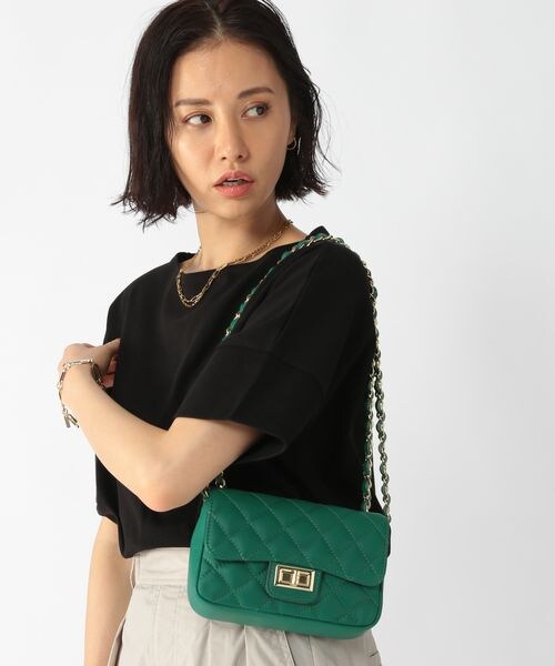 BARNYARDSTORM（バンヤードストーム）の「AULENTTI/キルトBAG（バッグ・レディース・ブラック19/ベージュ55/グリーン70・FREE）」の3枚目の写真