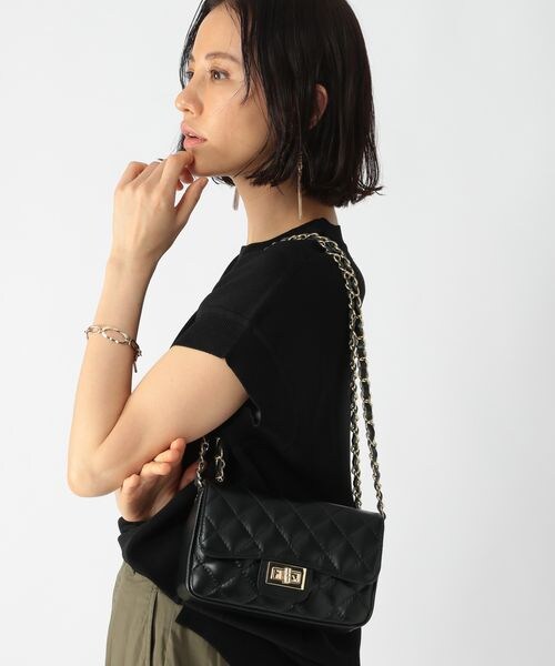 BARNYARDSTORM（バンヤードストーム）の「AULENTTI/キルトBAG（バッグ・レディース・ブラック19/ベージュ55/グリーン70・FREE）」の6枚目の写真