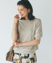 RIVE DROITE（リヴドロワ）の「予約【ひんやり素材で夏も快適】アイスコットンT-Like ニット（ニット/セーター）」