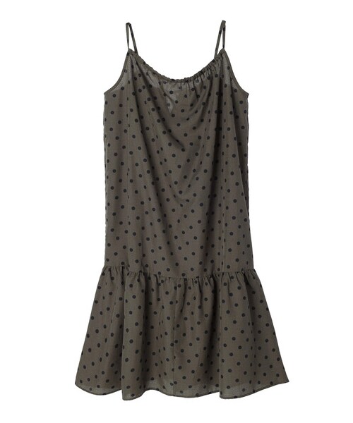 Green Parks(グリーンパークス)の「・SUGAR SPOON ドットギャザーキャミワンピ(ワンピース/ドレス・チャコールグレー/カーキ/サックスブルー・F)」の22枚目の写真