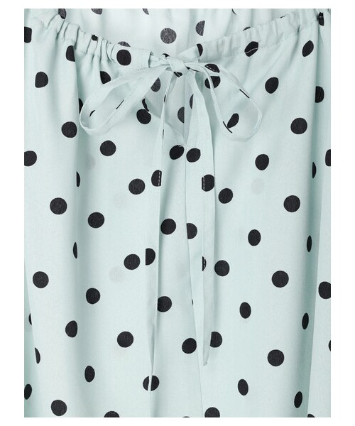 Green Parks(グリーンパークス)の「・SUGAR SPOON ドットギャザーキャミワンピ(ワンピース/ドレス・チャコールグレー/カーキ/サックスブルー・F)」の16枚目の写真