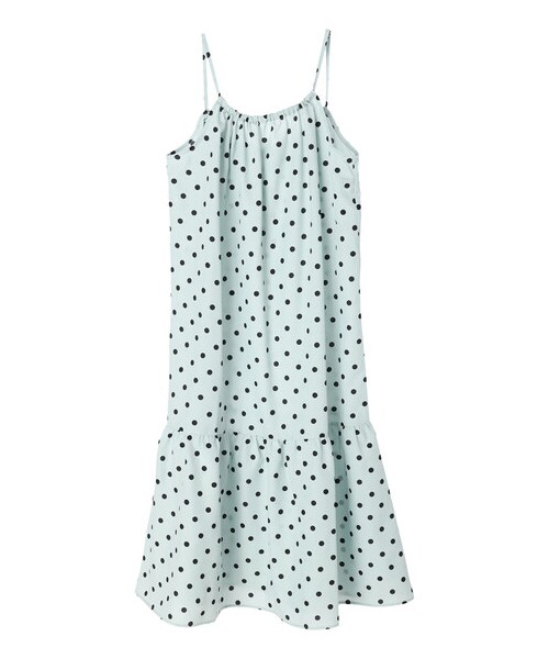 Green Parks(グリーンパークス)の「・SUGAR SPOON ドットギャザーキャミワンピ(ワンピース/ドレス・チャコールグレー/カーキ/サックスブルー・F)」の10枚目の写真