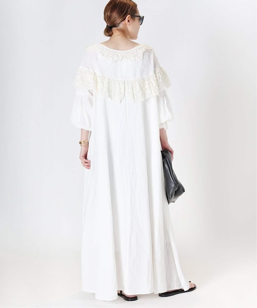 Deuxieme Classe ワンピース ベージュ 0204125A0009 Deuxieme Classe（ドゥーズィエムクラス）の「スモック