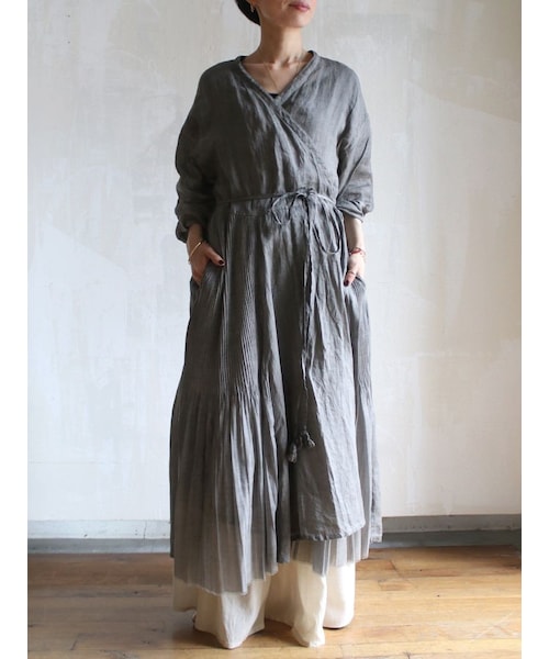 tabrik オーガンジー　タッセルドレス Tabrik（タブリク）の「オーガンジータッセルドレス coral