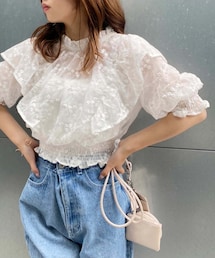 one after another NICE CLAUP | 前後2wayリボンブラウス(シャツ/ブラウス)