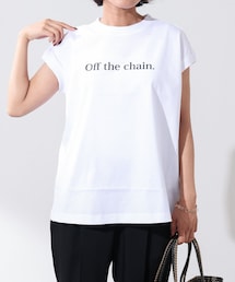 OUVRAGE CLASSE | フレンチスリーブプリントＴ(Tシャツ/カットソー)