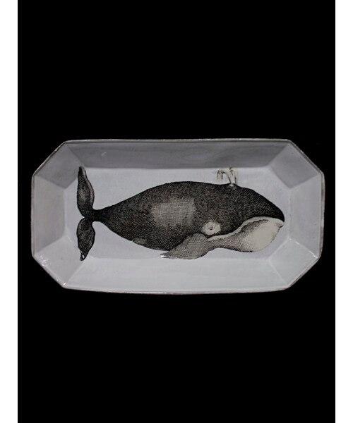 ASTIER de VILLATTE スモールロングプラッター DARIO（ダリオ）の「H.P.DECO ASTIER de VILLATTE JOHN DERIAN クジラ