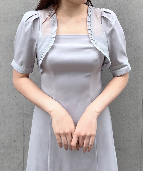 TITTY&CO.（ティティーアンドコー）の「【TITTY&CO.】シアーボレロワンピース（ワンピース/ドレス・レディース・ピンク/ライトブルー・S/M）」の7枚目の写真