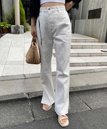 one after another NICE CLAUP | 刺しゅう入りデニムパンツ(その他パンツ)