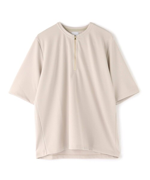 Lui's(ルイス)の「SSハーフZIPカットソー(Tシャツ/カットソー・メンズ・ホワイト/ライトグレー/ブラック・S/M)」の1枚目の写真