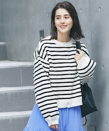 un dix cors（アンディコール）の「《予約》【トレンド感あふれる】２WAYミラノダンボールニット（ニット/セーター）」