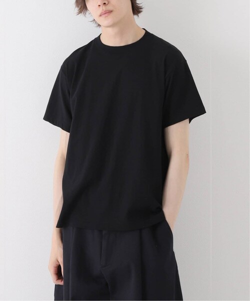 COMOLI コモリ Tシャツ・カットソー 黒 3(L位) 0481525Y0038 COMOLI (コモリ) フットボールTシャツ