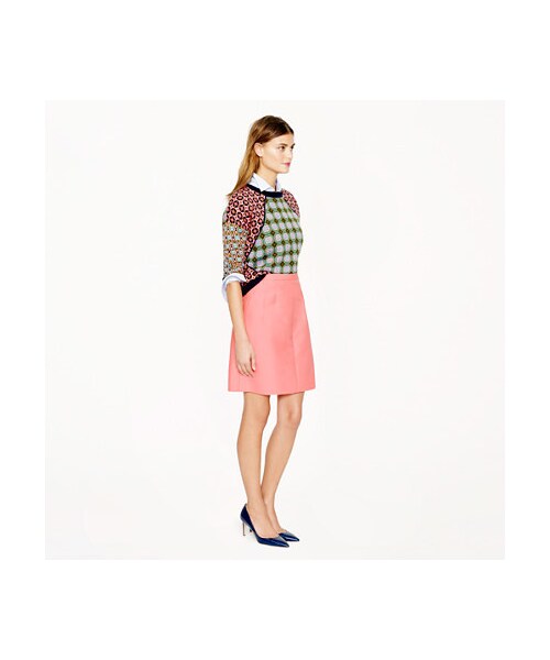 J.CREW(ジェイクルー)の「Collection wool-silk A-line skirt(スカート・レディース・navy・4)」の3枚目の写真