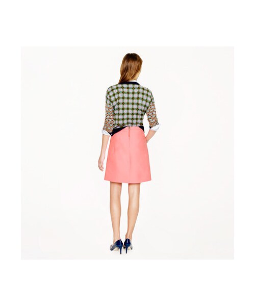 J.CREW(ジェイクルー)の「Collection wool-silk A-line skirt(スカート・レディース・navy・4)」の4枚目の写真