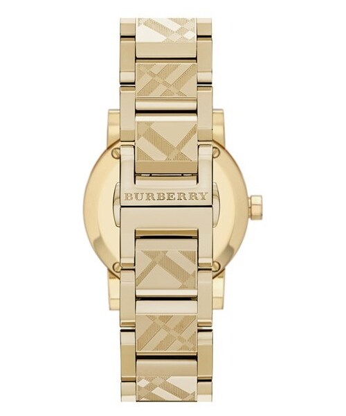 BURBERRY(バーバリー)の「Burberry Check Stamped Bracelet Watch, 26mm(アナログ腕時計・レディース・Gold)」の3枚目の写真