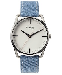 NIXON | Nixon 'The Mellor' Round Denim Strap Watch, 38mm(アナログ腕時計)