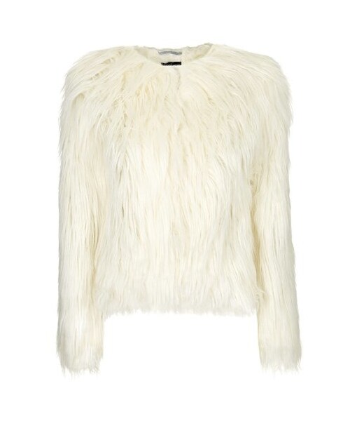 TOPSHOP（トップショップ）の「Topshop 'Gorilla' Faux Fur Jacket（ジャケット/アウター・レディース・Cream・Regular 6 (2-4 US)/Regular 8 (6-8 US)/Regular 12 (14 US)/Regular 4 (0-2 US)/Regular 2 (0 US)/Regular 10 (10-12 US)）」の6枚目の写真