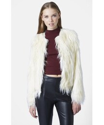 TOPSHOP | Topshop 'Gorilla' Faux Fur Jacket(ジャケット/アウター)
