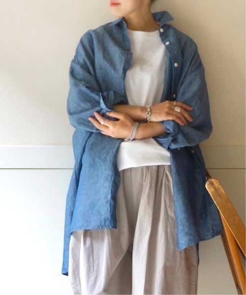 美品✨23SS✨ジャーナルスタンダードラックス クルーネックスリット