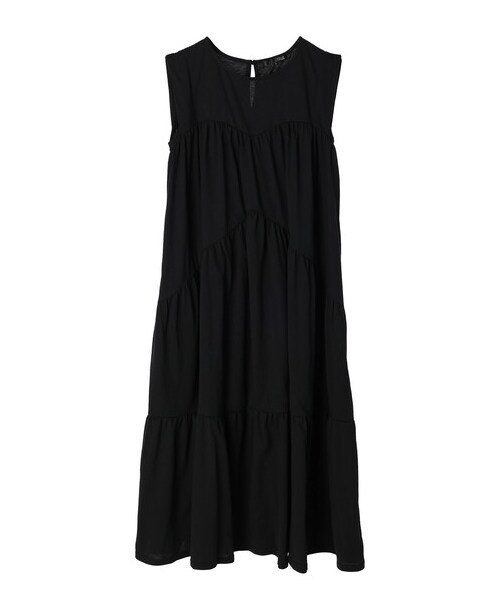 Green　Parks（グリーンパークス）の「・SUGAR SPOON ティアードロングワンピース（ワンピース/ドレス・ブラック/グリーン/ブルー・F）」の20枚目の写真