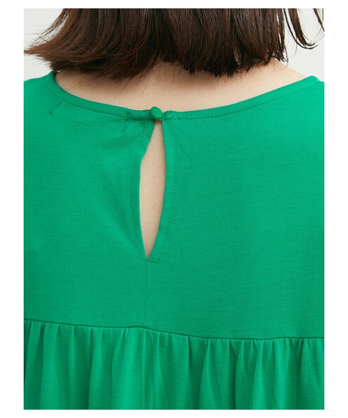 Green　Parks（グリーンパークス）の「・SUGAR SPOON ティアードロングワンピース（ワンピース/ドレス・ブラック/グリーン/ブルー・F）」の8枚目の写真