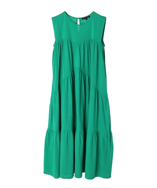 Green　Parks（グリーンパークス）の「・SUGAR SPOON ティアードロングワンピース（ワンピース/ドレス・ブラック/グリーン/ブルー・F）」の21枚目の写真