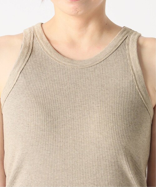 Deuxieme classe Co/Ca stretch Rib タンクトップ