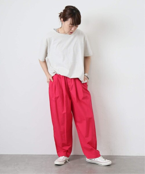 JOURNAL STANDARD LUXE キルティングJQ イージーパンツ ポプリン タックイージーパンツ（その他パンツ）｜journal