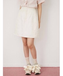 merry jenny（メリージェニー）の「flowerスカラップミニスカート（スカート）」