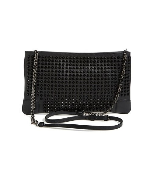 【美品】ルブタンLOUBIPOSH CLUTCH CHRISTIAN LOUBOUTIN LOUBIPOSH SPIKE CLUTCH SHOULDER BAG
