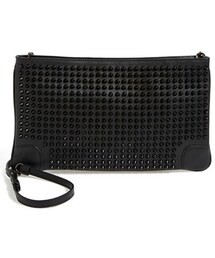 Christian Louboutin | Christian Louboutin 'Loubiposh' Spiked Calfskin Clutch(クラッチバッグ)
