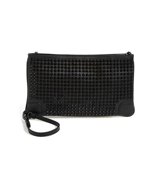 Christian Louboutin(クリスチャンルブタン)の「Christian Louboutin 'Loubiposh' Spiked Calfskin Clutch(クラッチバッグ・レディース・Fuchsia/ Fuchsia/Black/ Black)」の3枚目の写真