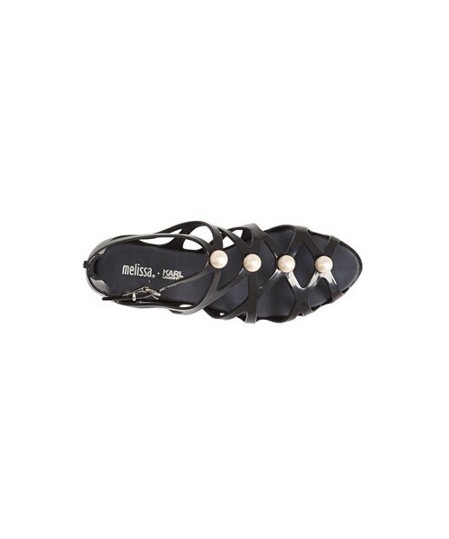 melissa(メリッサ)の「Melissa 'Karl Violata' Sandal (Women)(サンダル・レディース・Black/Gold・10 M/6 M/9 M/5 M/7 M/8 M)」の4枚目の写真