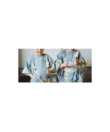 新品　浴衣 京都Ｓｕｂｉｋｉａｗａ食器店とつくったレトロな浴衣　レモン柄 京都Subikiawa食器店さんとつくった レトロな浴衣