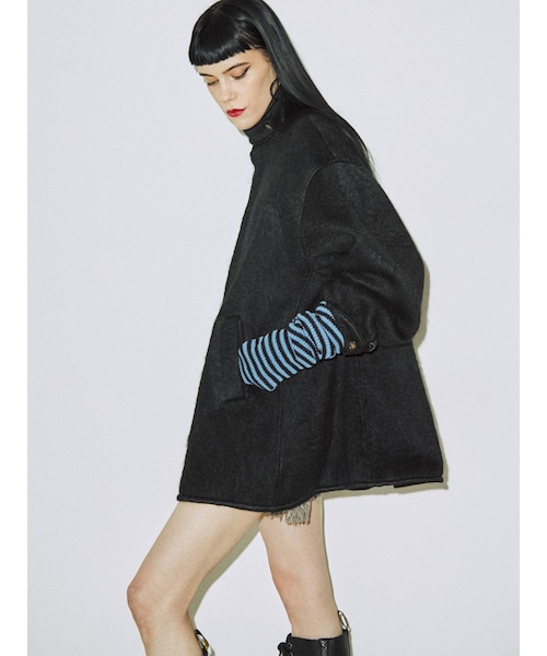 jouetie（ジュエティ）の「ボーダーアームウォーマー（その他雑貨・ブルー/パープル/ピンク/オフホワイト・F）」の19枚目の写真