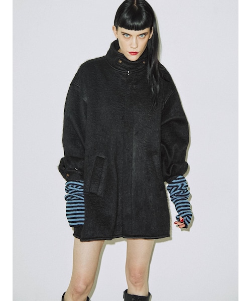 jouetie（ジュエティ）の「ボーダーアームウォーマー（その他雑貨・ブルー/パープル/ピンク/オフホワイト・F）」の18枚目の写真