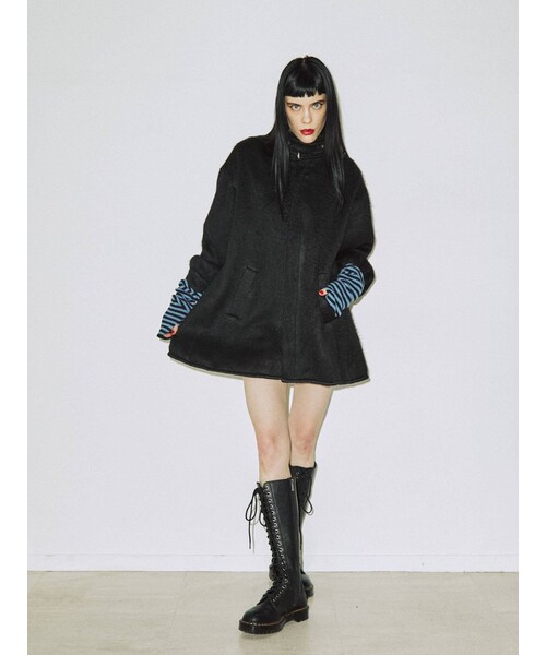 jouetie（ジュエティ）の「ボーダーアームウォーマー（その他雑貨・ブルー/パープル/ピンク/オフホワイト・F）」の21枚目の写真