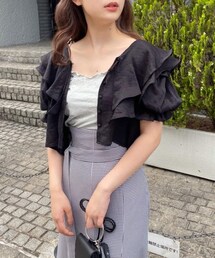 one after another NICE CLAUP | マルチWAYフリル羽織りブラウス(シャツ/ブラウス)