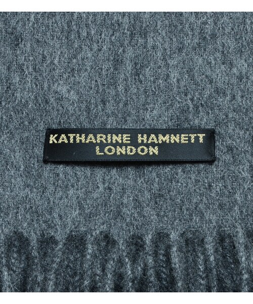 KATHARINE HAMNETT LONDON (キャサリンハムネットロンドン)の「CASHMERE MUFFLER(その他・メンズ・ブラック/グレー/ホワイト・FREE)」の8枚目の写真