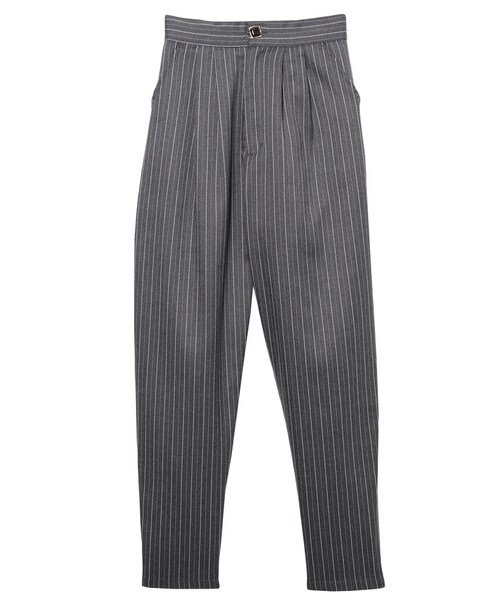 EVRIS（エヴリス）の「ピンストライプテーパードPT（パンツ・レディース・グレー/ブラック・S/M）」の12枚目の写真