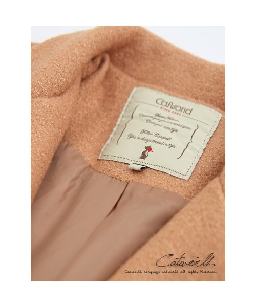 catworld（キャットワールド）の「韓風羊毛呢料雙口袋長版大衣外套（ジャケット/アウター・レディース・黑/駝色・S/M/L/XL）」の5枚目の写真