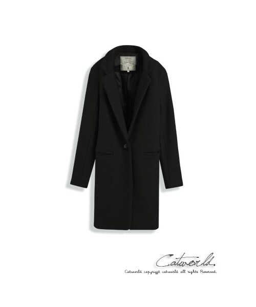 catworld（キャットワールド）の「韓風羊毛呢料雙口袋長版大衣外套（ジャケット/アウター・レディース・黑/駝色・S/M/L/XL）」の8枚目の写真