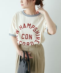 PUAL CE CIN | リンガーカレッジロゴTシャツ(Tシャツ/カットソー)