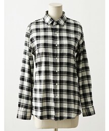 imvely | ダブルチェックコットンシャツ(シャツ/ブラウス)