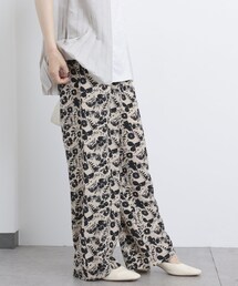 PUAL CE CIN | 花柄プリントパンツ(その他パンツ)